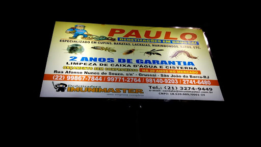 Paulo dedetizações grussai e carioca rações