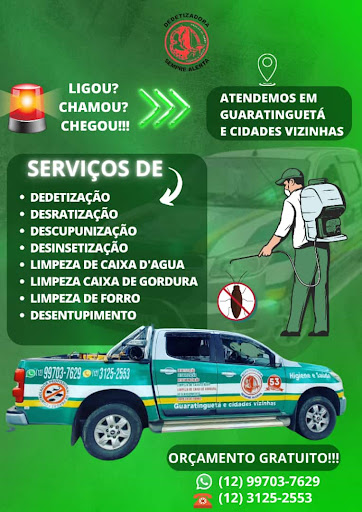 Dedetizadora sempre alerta