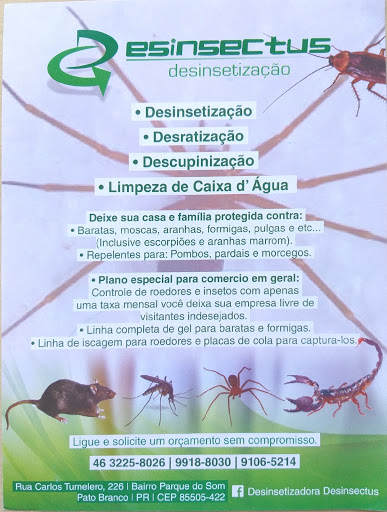 Desinsectus Dedetização Sanitização Desratização Desinsetização
