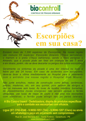 Bio Control Insect - Dedetização e Sanitização de Ambientes