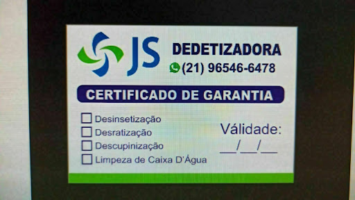 Js Dedetizadora e Transportadora - Serviços de Dedetização.
