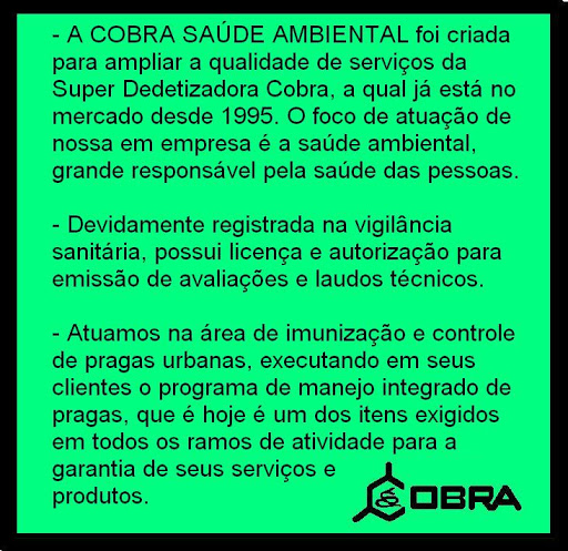 Cobra Saúde Ambiental