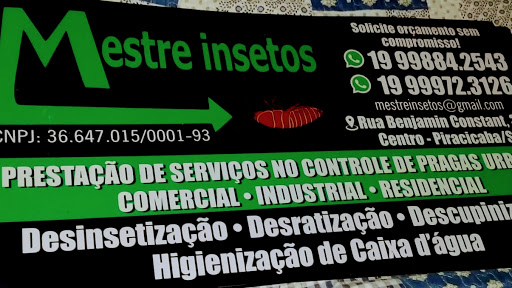 Dedetizadora Mestre Insetos Atendimento, Qualidade E Pontualidade